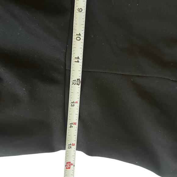 ModCloth Timeless Favorite Dress Large Ponte Scallop Off the Shoulder Midi Black - Picture 6 of 7